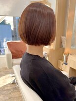 エレノア 渋谷公園通り店(Eleanor)&nbsp;おさまり良い　お洒落な大人ボブスタイル　ブラウンカラー