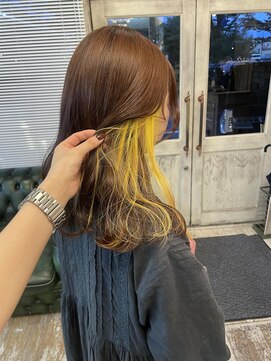 アレクサンドル オブ カラーズ トヤマ(ALEXANDRE OF COLORS TOYAMA) イエローインナーカラー