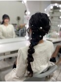 エクステロングサイド編みおろしスタイル