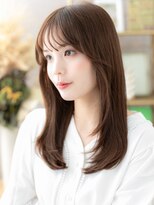 カバーヘア ブリス 志木南口駅前店(COVER HAIR bliss)&nbsp;ピンクブラウン艶カラー小顔エアストレートh3志木20代30代40代