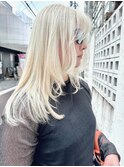 ホワイトブロンドヘア★  ブリーチカラー　10代20代30代人気◎