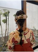 卒業式hair set