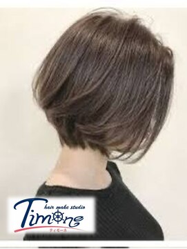 ティモーネ(Timone) 白髪ぼかしWカラー&大人ショートボブ
