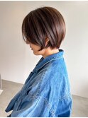 ショートボブ/ハイライトカラー