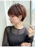 30代40代50代絶壁解消前髪あり小顔前下がり大人ショートボブNAYU