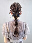 おくれ毛ロング前髪カットミディアム_ba528763