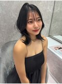 可愛いミディアム巻きアレンジ