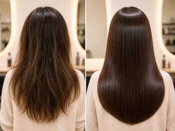 リムレス(LIMLESS)の写真/自然な仕上がり！ワンランク上のストレート！ダメージレスな髪質改善縮毛矯正で理想を実現！万代/新潟駅