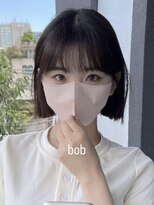 ナループロア ルームー(Nalu pu loa ROOMOO)&nbsp;耳かけタッセルボブ☆韓国ボブ/原宿/切りっぱなしボブ/ミニボブ