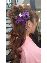 ヘアーアンドメイク ミサホ(hair&make MISAHO)&nbsp;卒業式ハカマ　ダウンスタイル