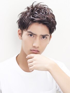 エミル 国分寺(emile) 黒髪ワイルドアップバングメンズショートスタイル【国分寺】