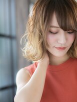 エヌアンドエー 草加店(N&A)&nbsp;鎖骨ミディアム×3Dレイヤー×ミディアムカール