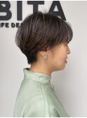 ハンサムショート☆アッシュグレー