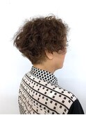 50代60代　ひし形ボブしっかりウェーブ/ハードパーマ/くるくる