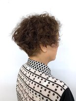 クオリス 上板橋店(QUALIS)&nbsp;50代60代　ひし形ボブしっかりウェーブ/ハードパーマ/くるくる