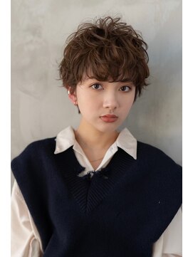 ケアリー 武蔵小杉(Carelly) 大人かわいい前髪セシルカットココアブラウンフリンジウェーブ