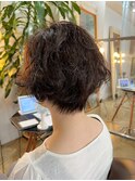 ショート×髪質改善酸性デジタルパーマ
