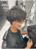 波巻きパーマ