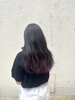 フラット(flat) ラベンダー裾カラー