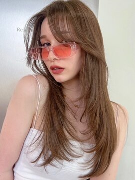 サイン 渋谷(SIGN) レイヤーカットイヤリングカラーインナーカラーケアブリーチ