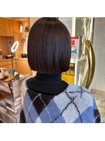 シャンプー ボーイ 宮崎柳丸店(SHAMPOO BOY) 切りっぱなしボブ/髪質改善ストレート【シャンプーボーイ宮崎】