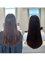 シンズ 銀座(sins)&nbsp;パーマ履歴も柔らかく美髪ストレートに[30代40代50代60代]