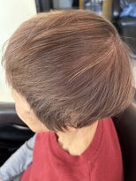 クライブ ヘアー 千葉中央店(CRiB hair) M3Dカラーで脱白髪染め(モーヴグレージュ)