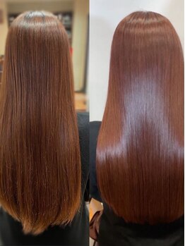 カーサインフィニテイ Hair Design caRsa INFINITYの写真/［#髪質改善#艶髪]高い技術力で生み出される超自然風ストレート◇是非、当店のストレートで感動体験を…♪