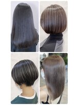 美容室フルール&nbsp;20代30代40代アッシュベージュ髪質改善大人ボブ