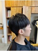 ツーブロックマッシュショート