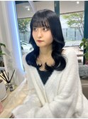 韓国ヘアーハッシュカットレイヤーカットグレージュブリーチ無し