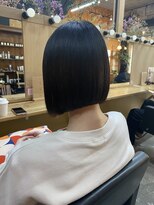 チャプター 問屋町(chapter)&nbsp;ブルーブラックぱつっとボブミニボブ前下がりボブヘイリーボブ