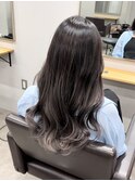アッシュグレージュグラデーションカラーブリーチダブルカラー