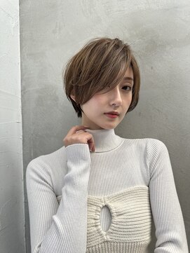 ロンドエニカ 大宮(Lond enika) イメチェン外ハネボブ美髪ワイドバングレイヤーショート/大宮