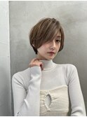 イメチェン外ハネボブ美髪ワイドバングレイヤーショート/大宮