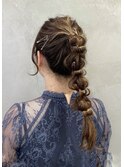 卒業式成人式着付けヘアメイク編みおろしアレンジ恵比寿