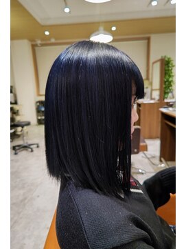 ビスポーク(BESPOKE) ブリーチ1回で作る◎ブルーブラック