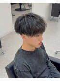 マッシュ緩めツイストスパイラルパーマ