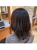 20代30代40代レイヤー ゆるふわウェーブ 無造作ミディアム