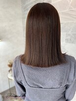 ジル アンク(Jill ankh)&nbsp;《姫路　Jillankh》オリーブベージュ　ミディアム　艶髪