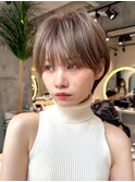 大人美人ショート/イメチェンヘアスタイル/ワイドバング