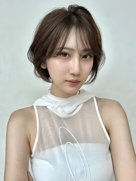 ロンドイディールバンダイ 新潟万代(Lond ideal) レイヤーボブ×グレージュ