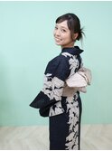 浴衣　着付け　ヘアアレンジ