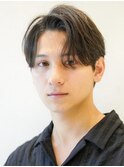 似合わせカット30代40代50センターパート刈り上げマッシュ