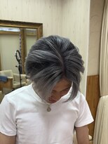 ウィルゴ 原宿(VIRGO)&nbsp;メンズバレイヤージュホワイトシルバーアッシュグレーシルバー