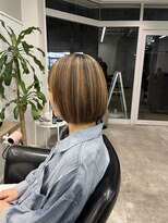 シェル 立川(shell) 白髪ぼかしハイライト×ヒートケアポテンツァ