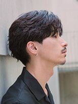 フィフス 原宿(fifth)&nbsp;【fifth】原宿フェザーパーマメンズカットセンターパート30代