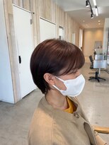 グランデュール 東静岡池田店(GRANDEUR)&nbsp;東静岡ショートボブくびれショートイルミナカラー顔周りレイヤー