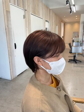 グランデュール 東静岡池田店(GRANDEUR) 東静岡ショートボブくびれショートイルミナカラー顔周りレイヤー