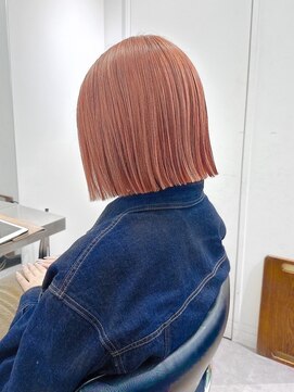 エンネ 新宿(enne) ハイトーンカラー/バーガンディ/ショート/髪質改善/縮毛矯正新宿